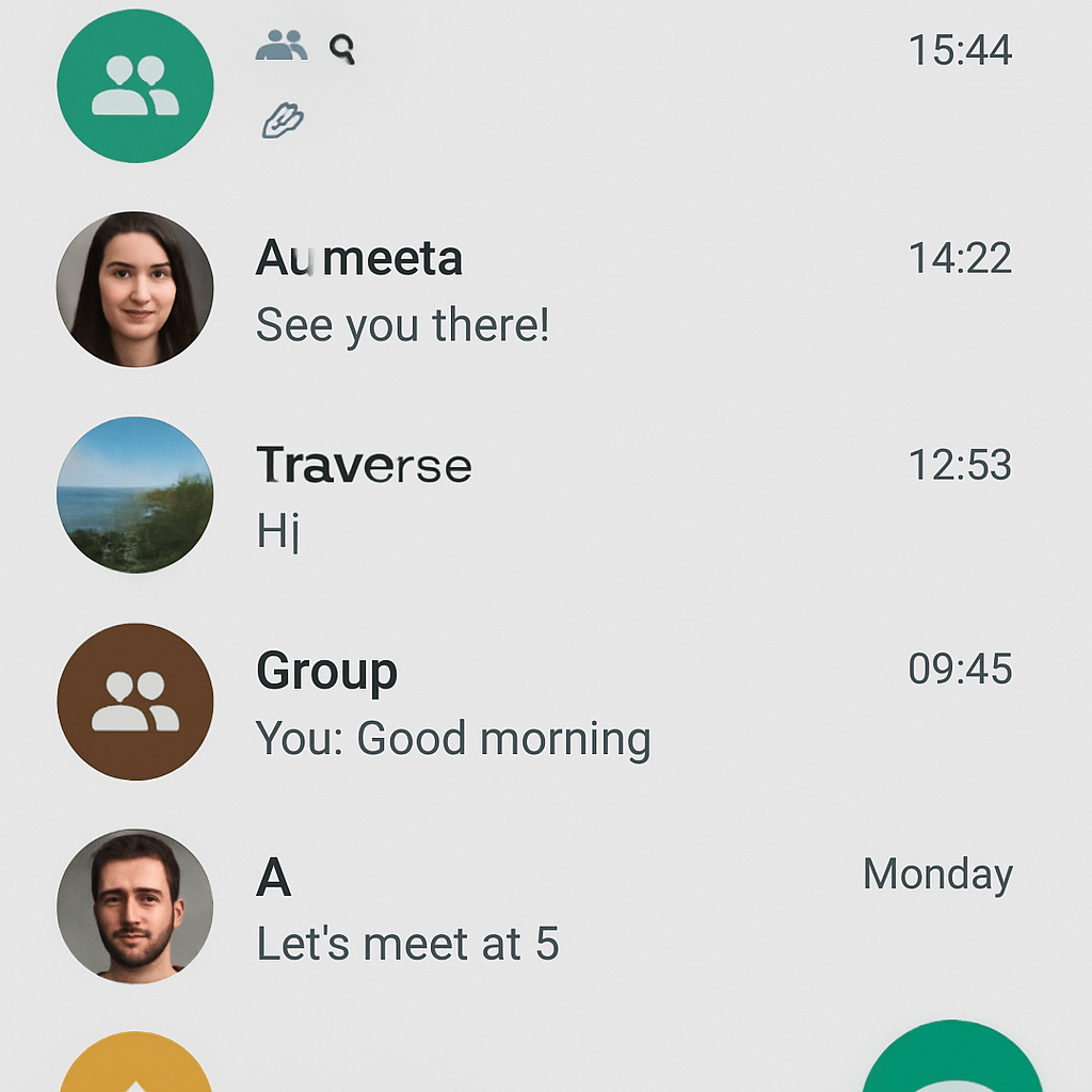 WhatsApp界面截图